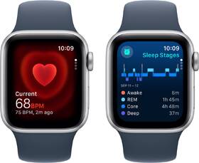 Inteligentné hodinky Apple GPS + Cellular 44mm puzdro zo strieborného hliníka - búrkovo modrý športový remienok - M/L 

 obrázok produktu 4 z 5