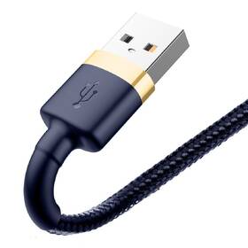 Kábel Baseus Cafule USB/Lightning, 2,4A, 1m modrý/zlatý

 obrázok produktu 4 z 4