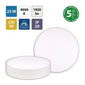 LED stropné svietidlo McLED Mold R25, 25W, 4000K biele

 obrázok produktu 1 z 4