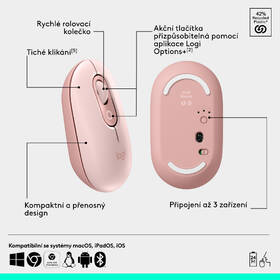 Klávesnica s myšou Logitech POP ICON, US layout ružová

 obrázok produktu 7 z 10