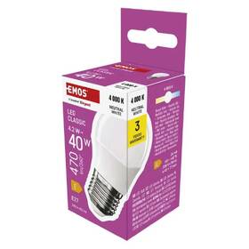 LED žiarovka EMOS Classic mini globe, E27, 4,2 W, neutrálna biela 

 obrázok produktu 3 z 3