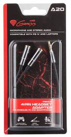 Kábel Genesis NKA-0729 2x 3,5 mm jack (F) na 1x 3,5 mm jack (M) 

 obrázok produktu 3 z 3