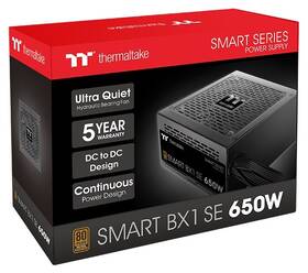 Zdroj Thermaltake Smart BX1 SE 650W, 80+ Bronze čierny

 obrázok produktu 5 z 5