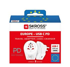 Cestovný adaptér SKROSS Europe USB C20PD pre cudzincov v SR, USB-C, PD 20W 

 obrázok produktu 6 z 6