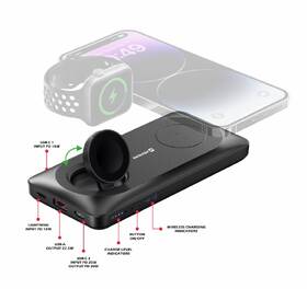 Powerbank Swissten 10 000 mAh, 2v1 Apple Watch a MagSafe čierny

 obrázok produktu 3 z 4