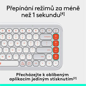 Klávesnica Logitech POP ICON, US layout biela

 obrázok produktu 5 z 10