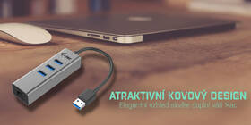 USB Hub i-tec USB-A/3x USB 3.0 + LAN sivý

 obrázok produktu 5 z 5