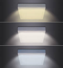LED stropné svietidlo Solight CCT, prisadené, 18W, 1530lm, 3000K-6000K, štvorcové biele

 obrázok produktu 3 z 6