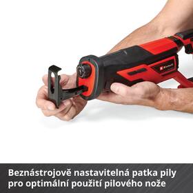 Píla chvostová Einhell TE-AP 18/26 Li-Solo (bez batérie) 4326290 

 obrázok produktu 7 z 8