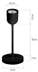 Nástenné svietidlo Dpm R4T-4W BLK 

 obrázok produktu 5 z 7