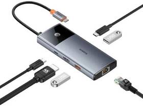 USB Hub Baseus Metal Gleam Series II 6-in-1 sivý

 obrázok produktu 5 z 5