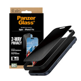 Tvrdené sklo PanzerGlass Privacy na Apple iPhone 17 Pro s inštalačným rámčekom 

 obrázok produktu 5 z 6