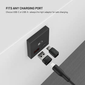 Redukcia FIXED hliníkový USB-C/C a USB-C/U, Data blocker 2in1 čierna

 obrázok produktu 3 z 7