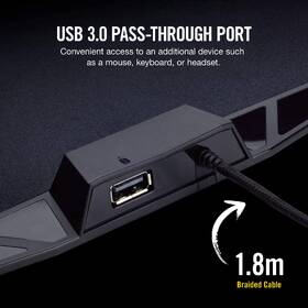 Podložka pod myš Corsair RGB Polaris MM800 35 x 26 cm čierna

 obrázok produktu 3 z 5
