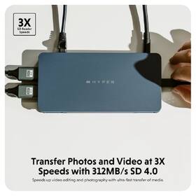 Dokovacia stanica HyperDrive Universal Silicon Motion USB-C 10v1 Dual HDMI 

 obrázok produktu 1 z 7