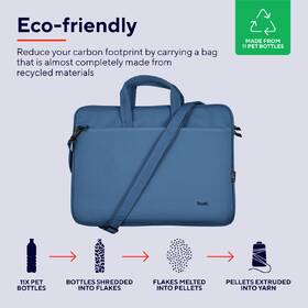 Brašna na notebook Trust Bologna Eco-friendly Slim na 16˝ modrá

 obrázok produktu 6 z 11