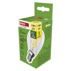 LED žiarovka EMOS Filament Mini Globe, 3,8 W, E14, teplá biela 

 obrázok produktu 2 z 3