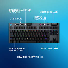 Klávesnica Logitech G915 X Lightspeed TKL Wireless, US layout čierna

 obrázok produktu 5 z 8