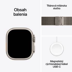 Inteligentné hodinky Apple GPS + Cellular 49mm prírodný titán - prírodný titánový milánsky ťah - S 

 obrázok produktu 6 z 6