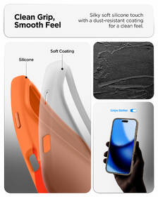 Kryt na mobil Spigen Silicone Fit MagSafe na Apple iPhone 17 Pro Max oranžový

 obrázok produktu 11 z 15