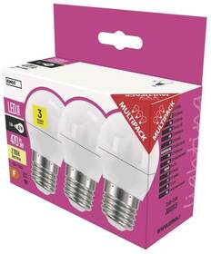 LED žiarovka EMOS Classic Mini Globe 6W E27 teplá bílá, 3 ks 

 obrázok produktu 2 z 4