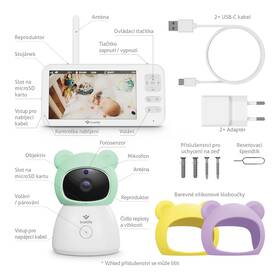 Detská elektronická pestúnka TrueLife NannyCam R6 Dual Smart biela

 obrázok produktu 3 z 12