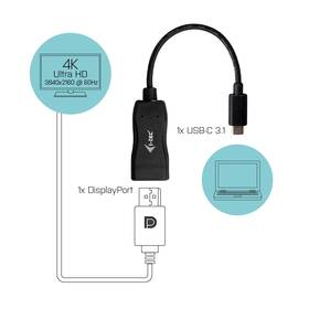 Redukcia i-tec USB-C/Display Port 4K 

 obrázok produktu 2 z 3