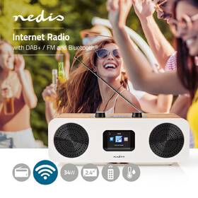 Internetový rádioprijímač s DAB+ Nedis RDIN2500WT biely/drevený

 obrázok produktu 8 z 8