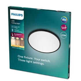 LED stropné svietidlo Philips CL550, Superslim, 22W, IP20, teplá biela čierne

 obrázok produktu 2 z 2