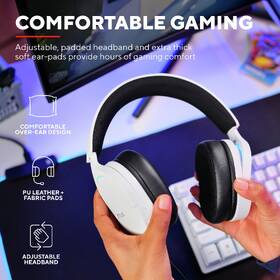 Headset Trust GXT 490W FAYZO, USB biely

 obrázok produktu 9 z 14
