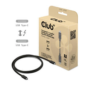 Kábel Club3D USB-C/USB-C, 240W, 1m čierny

 obrázok produktu 6 z 7