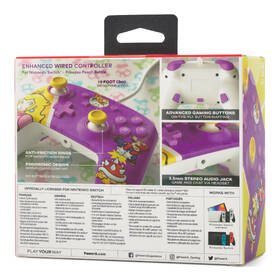 Gamepad PowerA Enhanced Wired pre Nintendo Switch - Princess Peach Battle 

 obrázok produktu 11 z 11