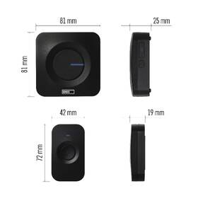Zvonček bezdrôtový EMOS P5730 na 3x AAA 

 obrázok produktu 4 z 8