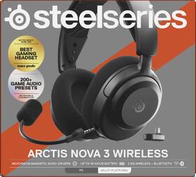 Headset SteelSeries Arctis Nova 3 WL čierny

 obrázok produktu 10 z 11