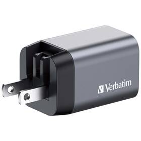 Cestovný adaptér Verbatim GNC-35 GaN 35W, 1x USB-C PD 35W, 1x USB-A QC 3.0 strieborný

 obrázok produktu 4 z 6