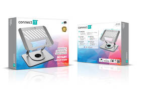Stojanček Connect IT Rotary pro notebooky do 15,6" strieborný

 obrázok produktu 5 z 5
