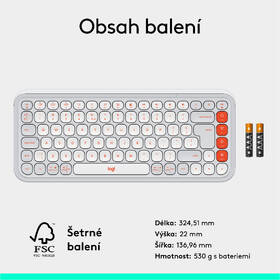Klávesnica Logitech POP ICON, US layout biela

 obrázok produktu 10 z 10