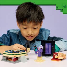 Stavebnica LEGO® Minecraft®  21584 Cesta portálem do Netheru a Endu 

 obrázok produktu 2 z 9
