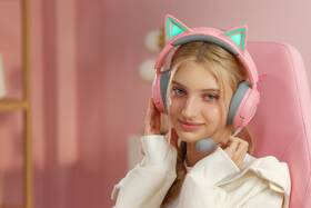Headset Razer Kraken Kitty V3 ružový

 obrázok produktu 6 z 12