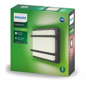 Nástenné svietidlo Philips Petronia, LED, neutrálna biela - antracitové 

 obrázok produktu 2 z 2