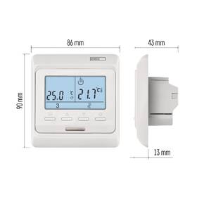 Termostat EMOS podlahový, programovateľný, drôtový, P5601UF 

 obrázok produktu 9 z 13