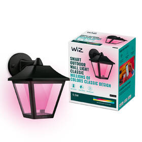 Nástenné svietidlo WiZ Wall Light Classic RGBW čierne

 obrázok produktu 3 z 7