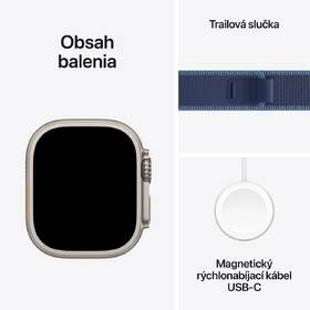 Inteligentné hodinky Apple GPS + Cellular 49mm prírodný titán - modrý / jasne modrý trailový ťah - M/L 

 obrázok produktu 6 z 6