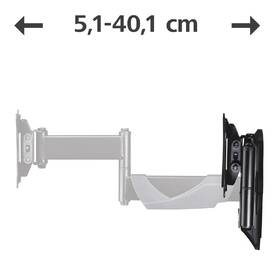 Držiak na TV Hama 220825, nástenný, polohovateľný, pre uhlopriečky 10" až 26", max. nosnosť 25 kg čierny

 obrázok produktu 5 z 5
