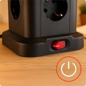 Kábel predlžovací Huslog 15W 12xzásuvka, 2xUSB-C, 2xUSB čierny

 obrázok produktu 4 z 8