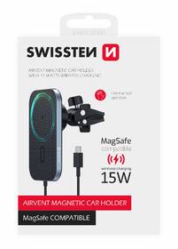 Držiak na mobil Swissten MagSafe do ventilácie s bezdrôtovou nabíjačkou 15 W čierny

 obrázok produktu 5 z 5