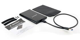 Box na HDD Gembird pre 2,5” disky, USB 3.1, Type-C, brúsený hliník hliník

 obrázok produktu 4 z 4