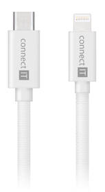 Kábel Connect IT Wirez USB-C/Lightning, 27 W, 1 m biely

 obrázok produktu 1 z 3