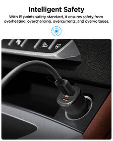 Adaptér do auta Spigen Essential 48W 1xUSB-C/1xUSB-A čierny

 obrázok produktu 8 z 9