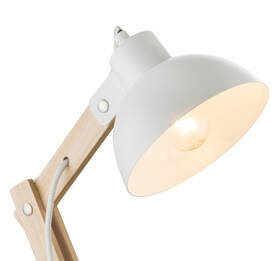 Stolná lampička GLOBO Tongariro, 1xE27, 40W biela/drevená

 obrázok produktu 1 z 1